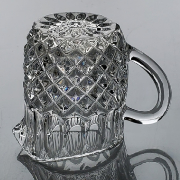 4oz Crystal 3" Pitcher Perfect for Sauces, Dressings, Creamer.....Diamond Point - Picture 7 of 8